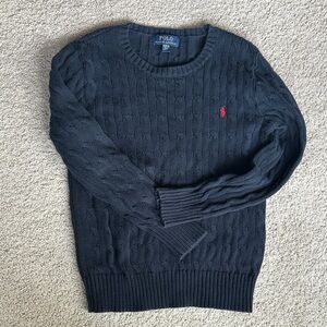 Polo by Ralph Lauren Boy’s Navy Cable Knit Sweater